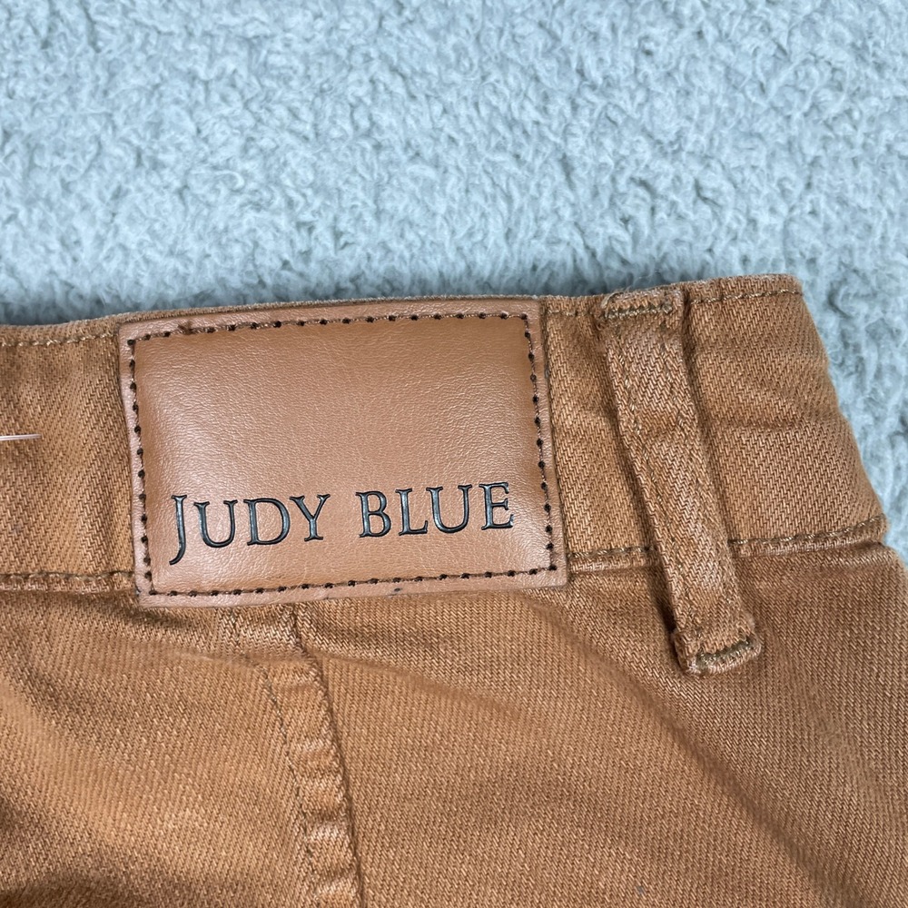 Judy Blue Joggers Womens 7/28 Brown Stretch Utility‎ Pants Garment Dyed JB88857 - Picture 6 of 13
